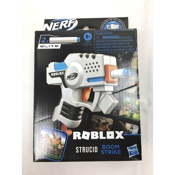 New Nerf Roblox Strucid Boom Strike Dart Gun Toy with Exclusive Virtual Code - Picture 1 of 2